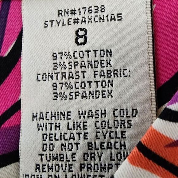 D By Limited Women’s Sleeveless Splice Neck Faux Wrap Floral Midi Dress Size 8 - Picture 7 of 7